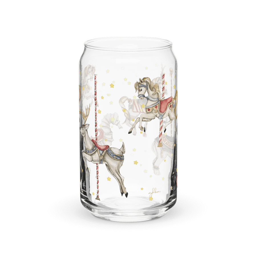 Midnight Circus Carousel Glass Can | 16oz – Unique & Stylish Drinkware product image (8)