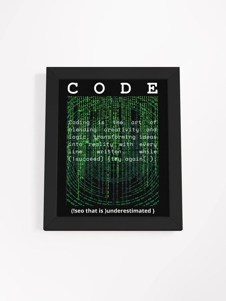 Digital Matrix Coding Art Print product image (6)