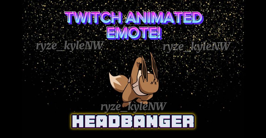 Twitch Animated Emote HEADBANGER product image (1)