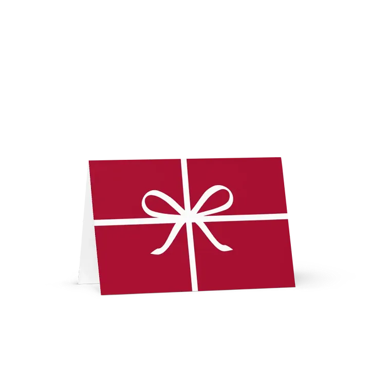 Holiday Gift Ribbon Bow Greeting Card product image (1)