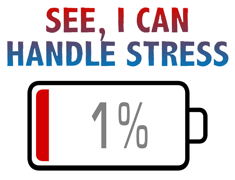 See, I Can Handle Stress with Battery at 1% T-Shirt product image (2)