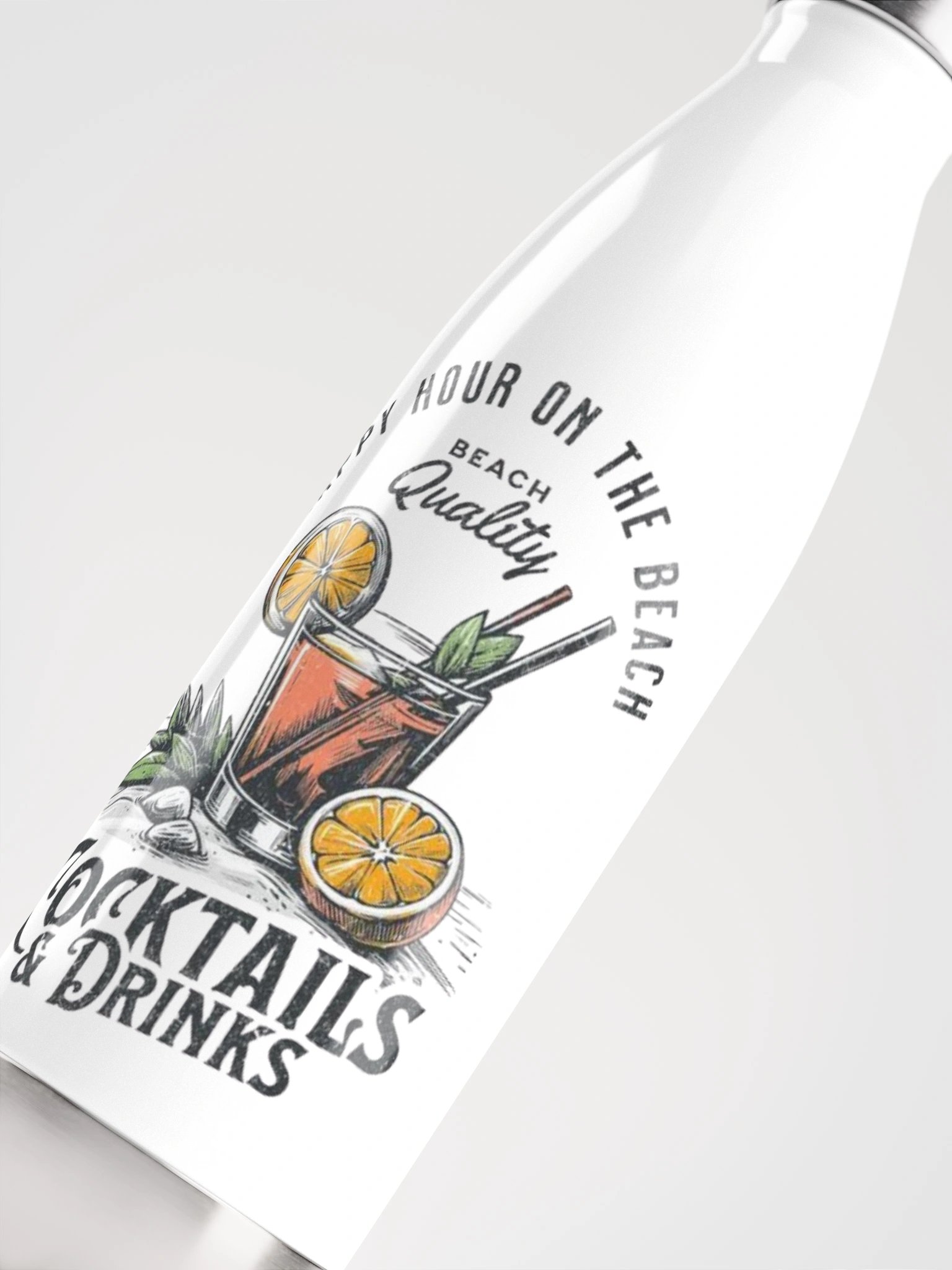 Artistic Cocktail Stainless Steel Water Bottle product image (5)
