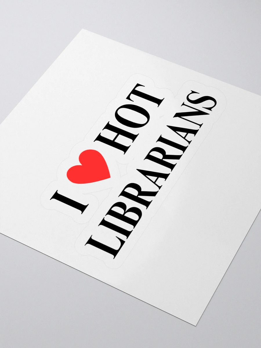 I HEART HOT LIBRARIANS STICKER product image (12)