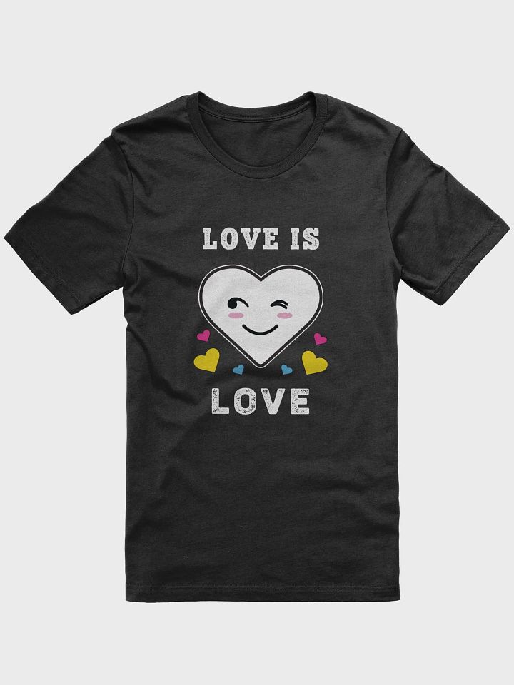 Heart Face Love Is Love LGBTQ Pansexual Pride T-Shirt product image (2)