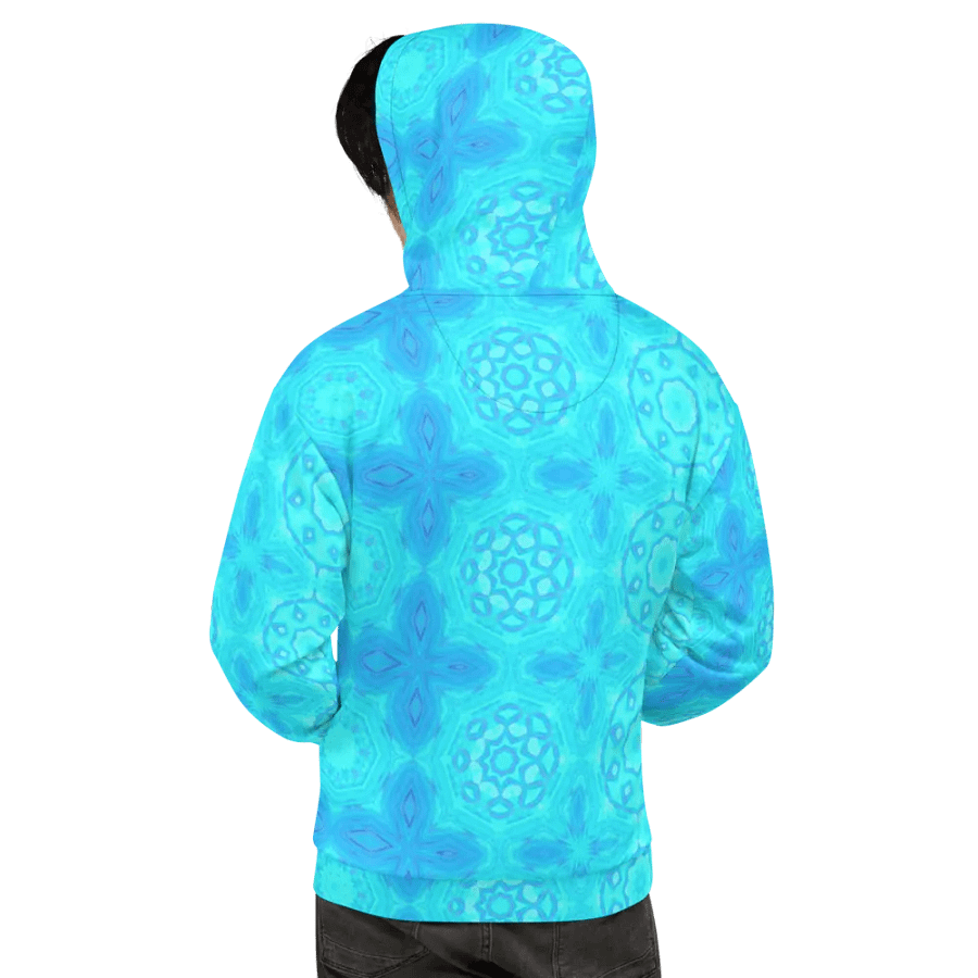 Abstract Turquoise Pattern Unisex Hoodie product image (7)