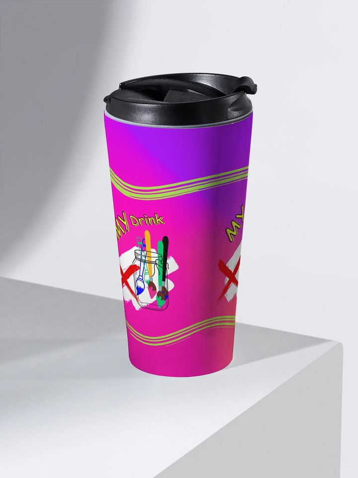 Colorful Custom Stainless Steel Travel Mug for arty moms dads family friends product image (2)