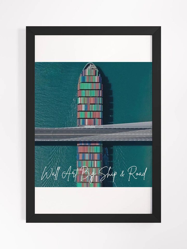 Road Ship Art Framed High-Quality Matte Poster (in) product image (1)