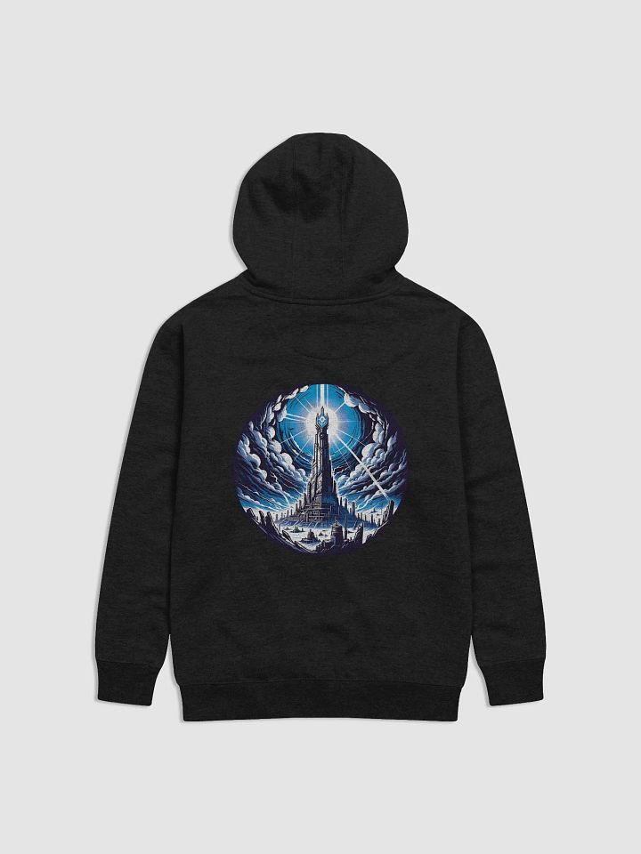 Arcane Clock and Mage Tower Hoodie – Mystical Elegance and Timeless Power 🕰️✨ product image (10)