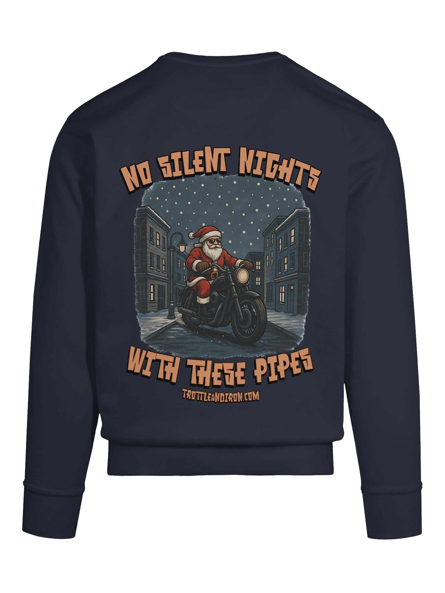 Throttle & Iron “No Silent Nights with These Pipes” Pocket Sweatshirt product image (11)