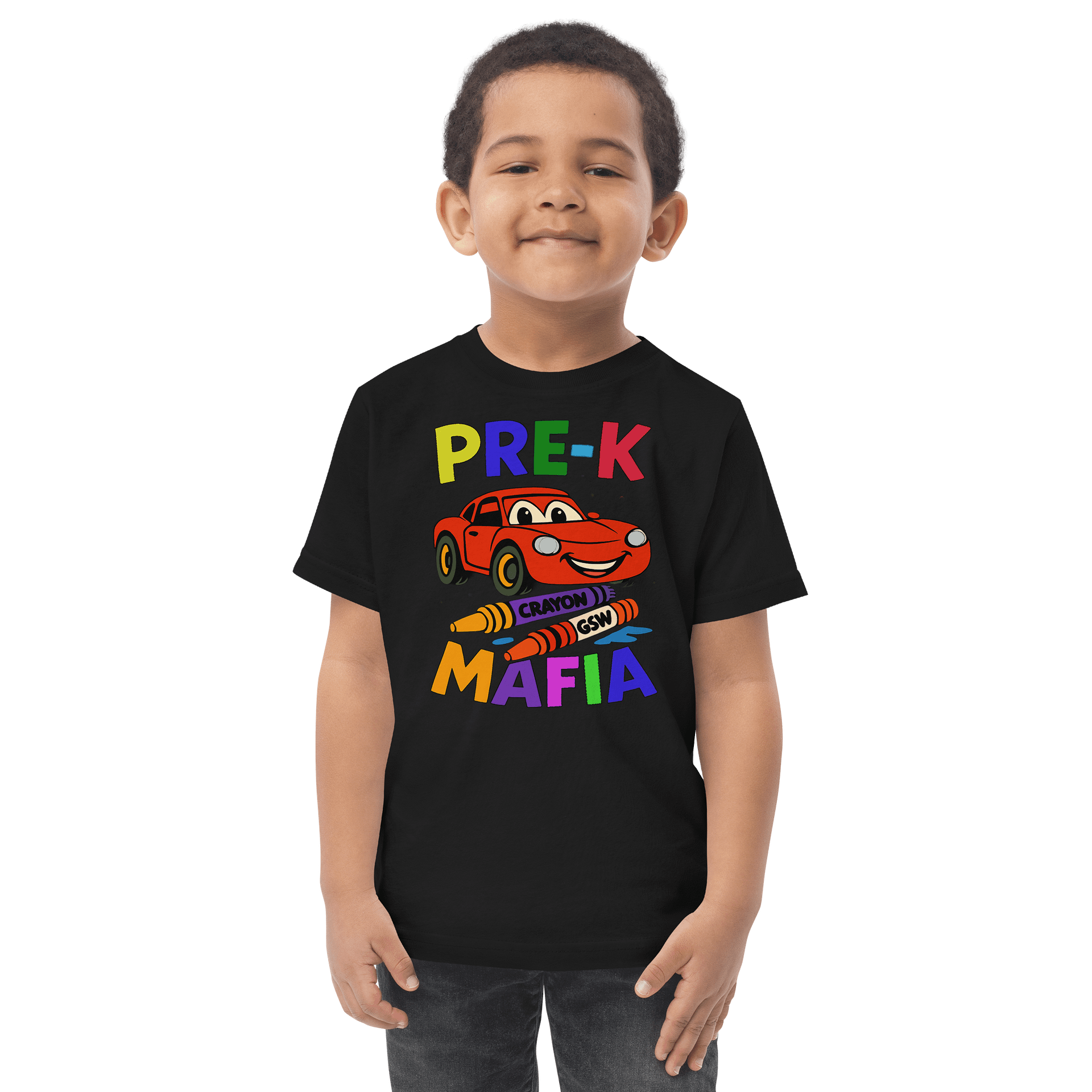 Smiling Red Car Pre-K Toddler Tee product image (1)
