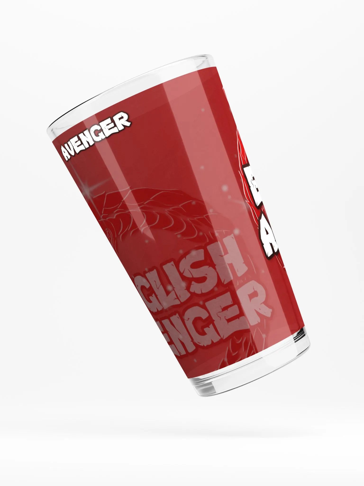 Copy of English Avenger Logo Graphic Pint Glass product image (4)