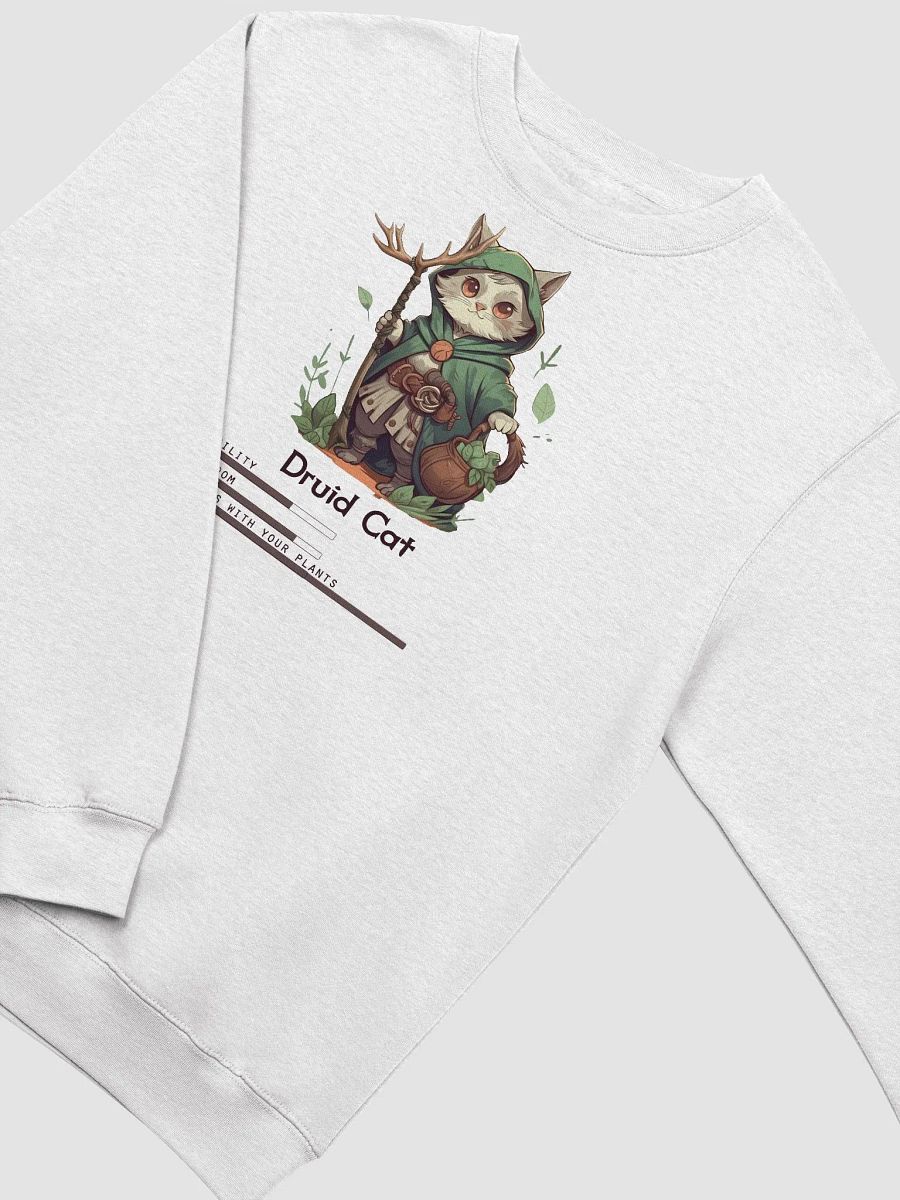 RPG Druid Cat Unisex Crewneck Sweatshirt for gamers and cat lovers product image (8)