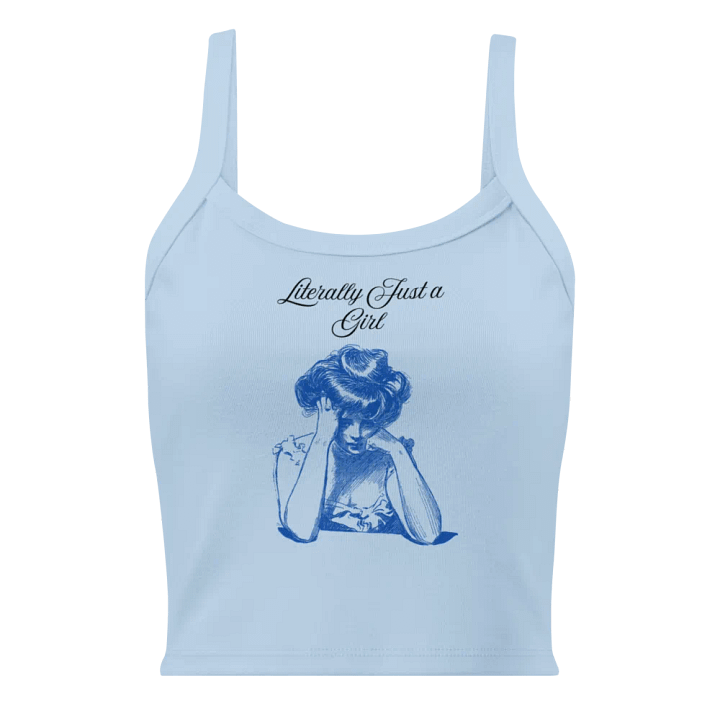 Literally Just a Girl Tank (Blue Print) product image (5)