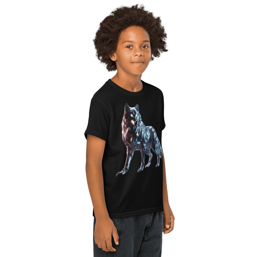 Liquid Metal Wolf #1 Youth Shirt product image (4)