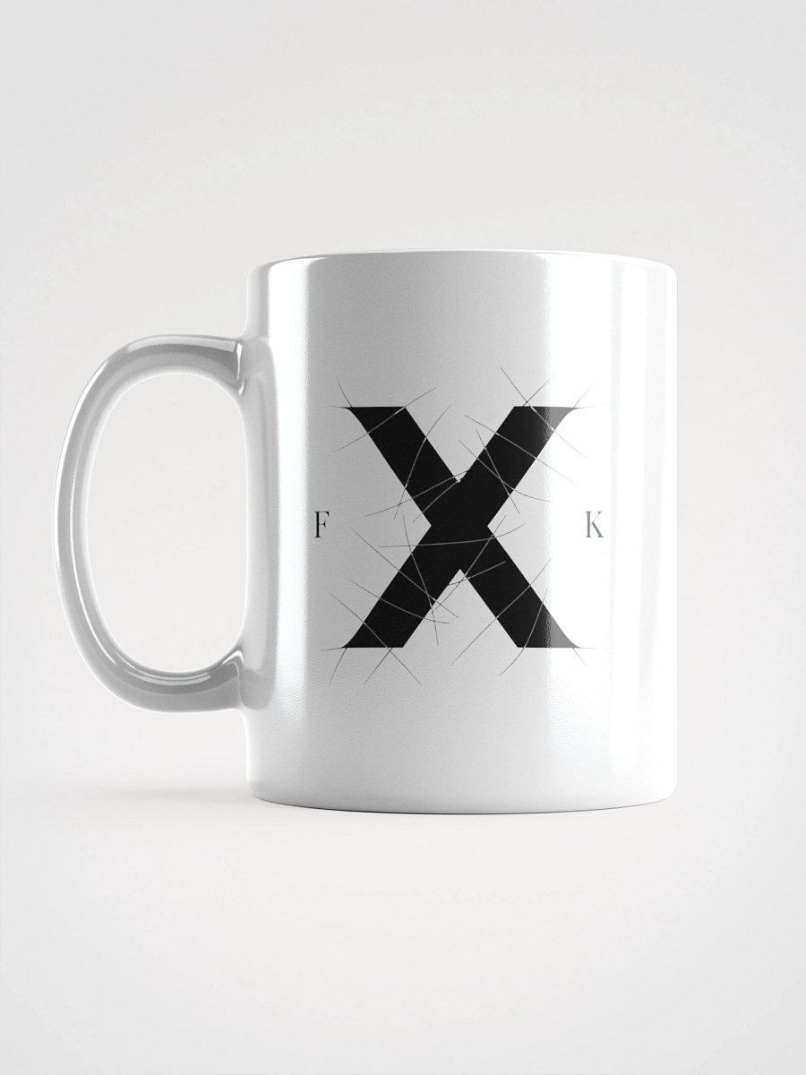 Fetish X Killer F.X.K. Stitch X & Eye Logo White Mug product image (17)