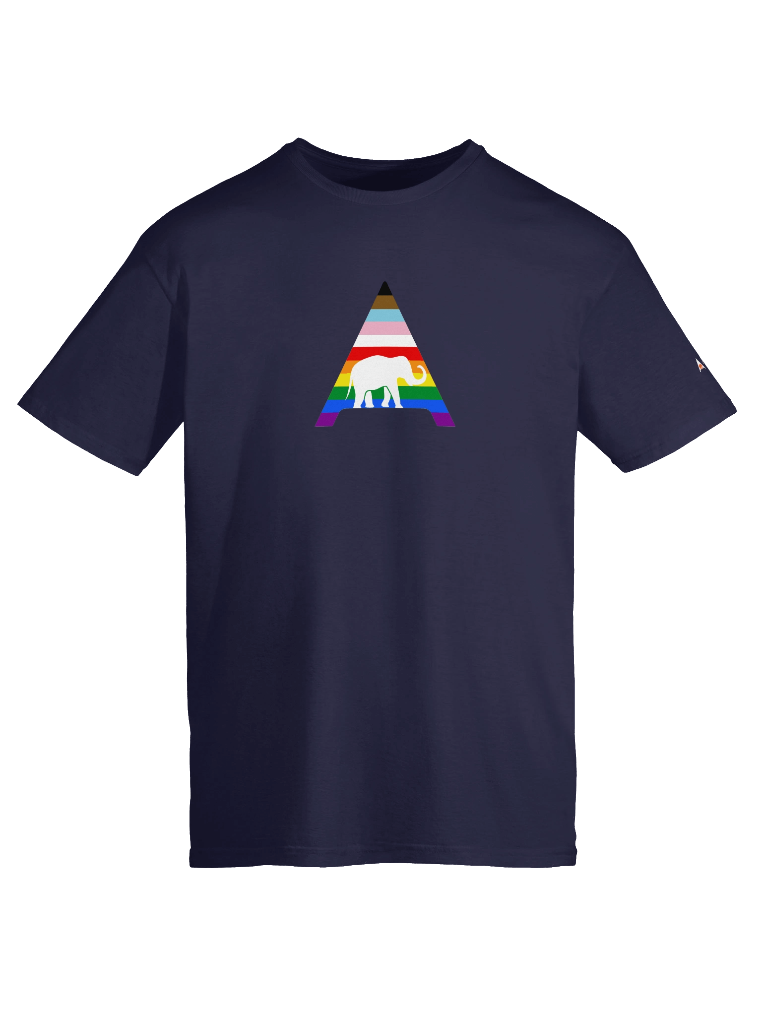 Rainbow ElePHPant Unisex T-Shirt (Dark mode) product image (1)