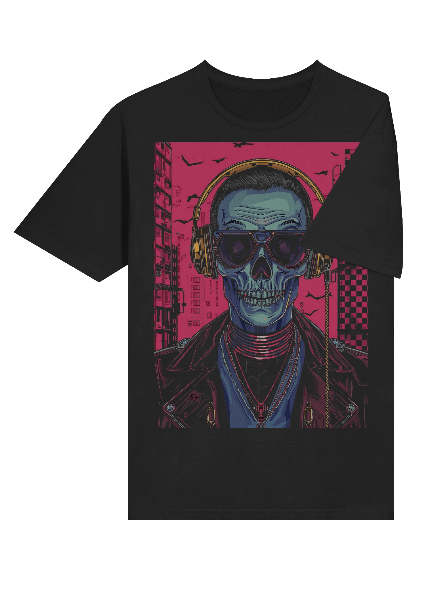 Cyber Skull Rapper T-Shirt product image (9)