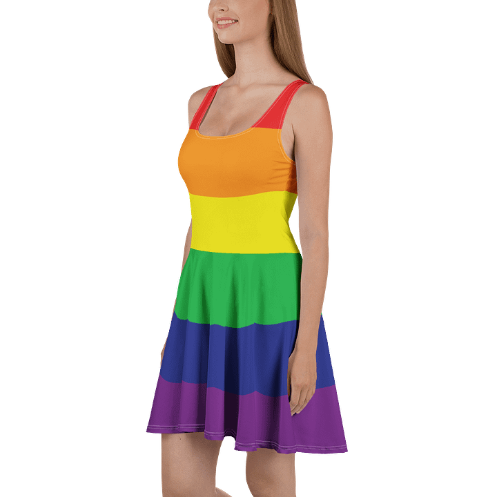Rainbow Pride Flag Skater Dress product image (1)