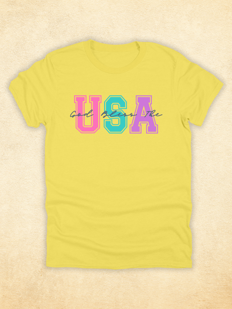 GOD Bless The USA T-shirt, Summer Vibes product image (2)