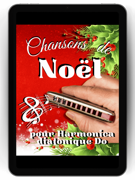 19 Tablatures Chansons de Noël pour harmonica diatonique en DO /C version PDF product image (1)
