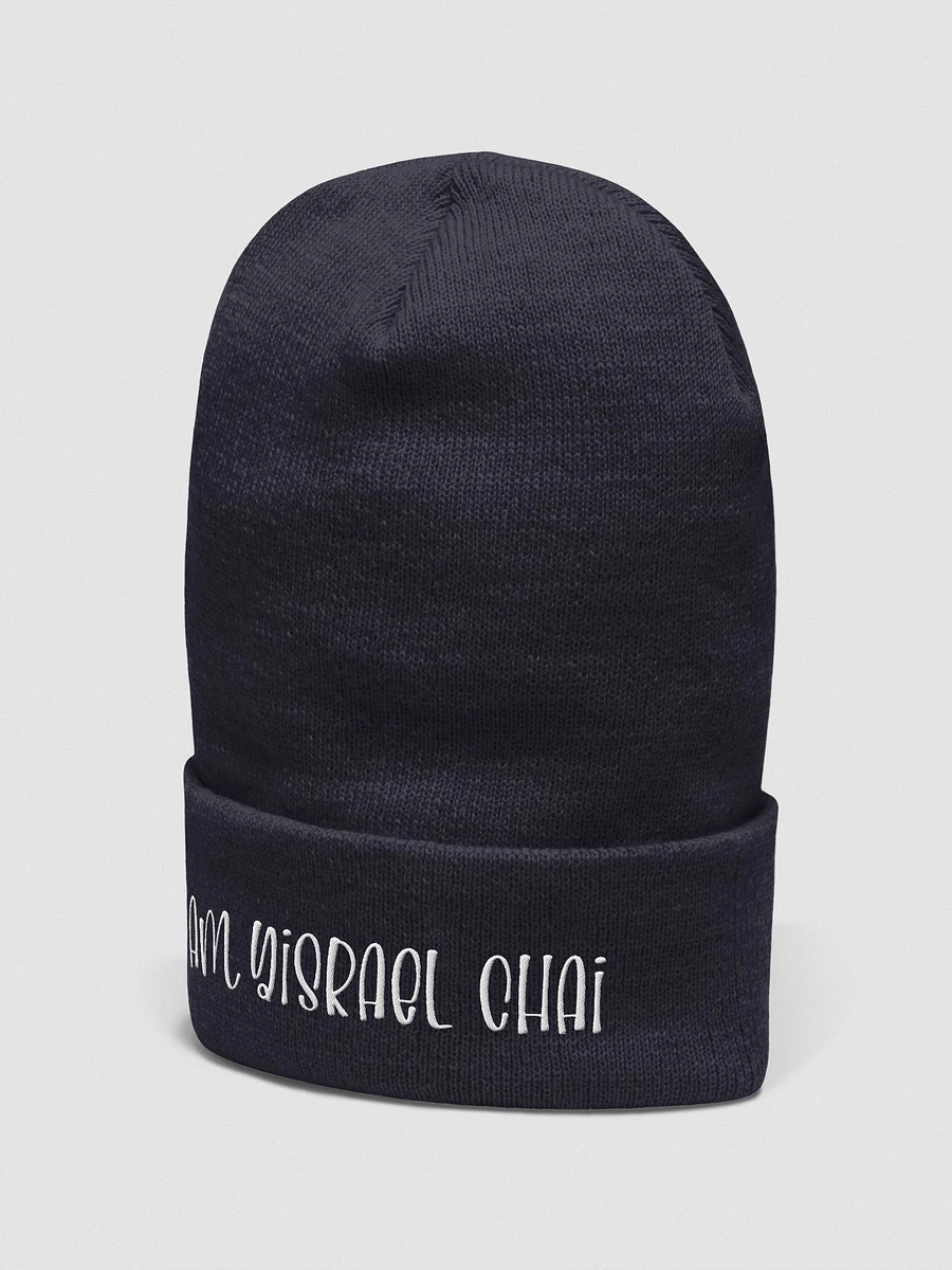 Am Yisrael Chai Embroidered Beanie product image (17)