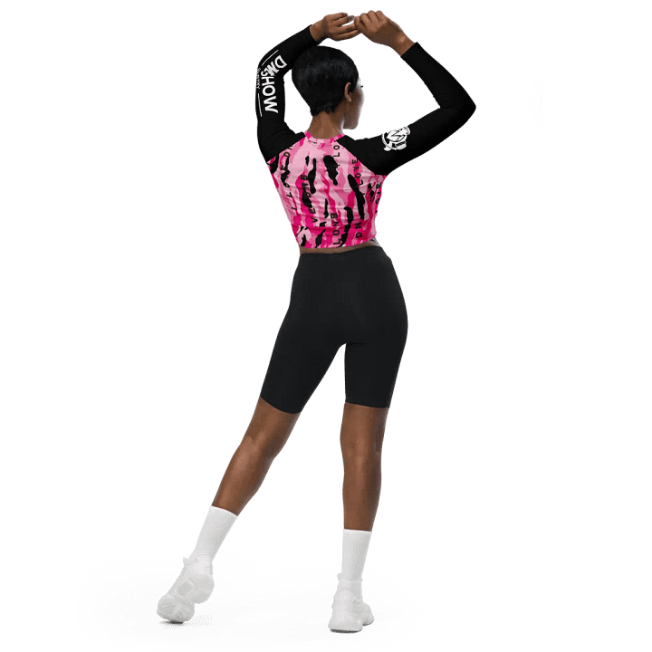 'I LOVE DNB' Pink Camo Crop Top product image (2)