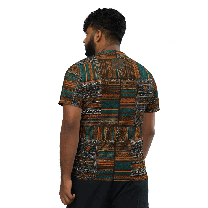 Tribal Ambassador Pattern | Recycled Unisex Sports Jersey product image (2)