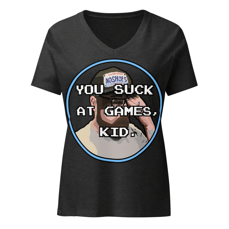 You suck at games, Kid Ladies V Neck product image (3)