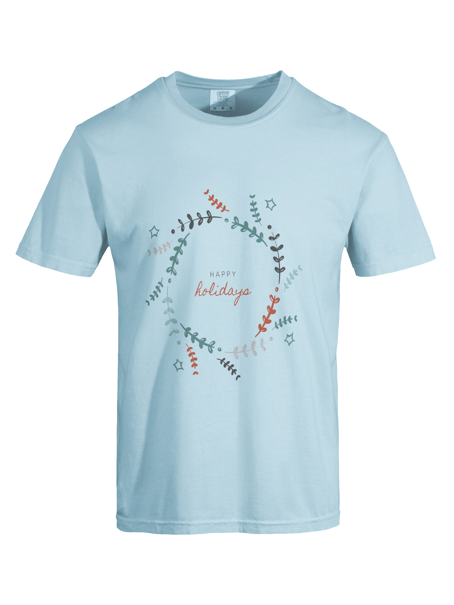 Happy Holiday Wreath T-Shirt product image (47)