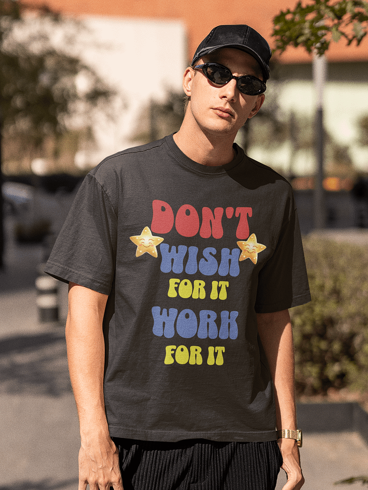 Work for it Heavyweight T-shirt (Groovy style) product image (17)