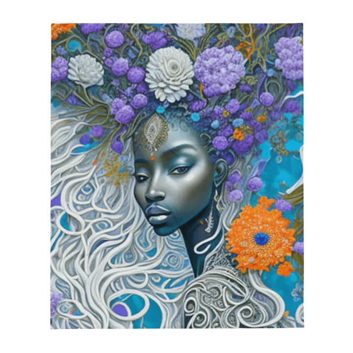 Blue Goddess Cosy Fleece Blanket product image (1)