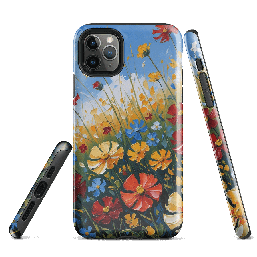 Impressionistic Flower Field Tough iPhone® Case product image (3)