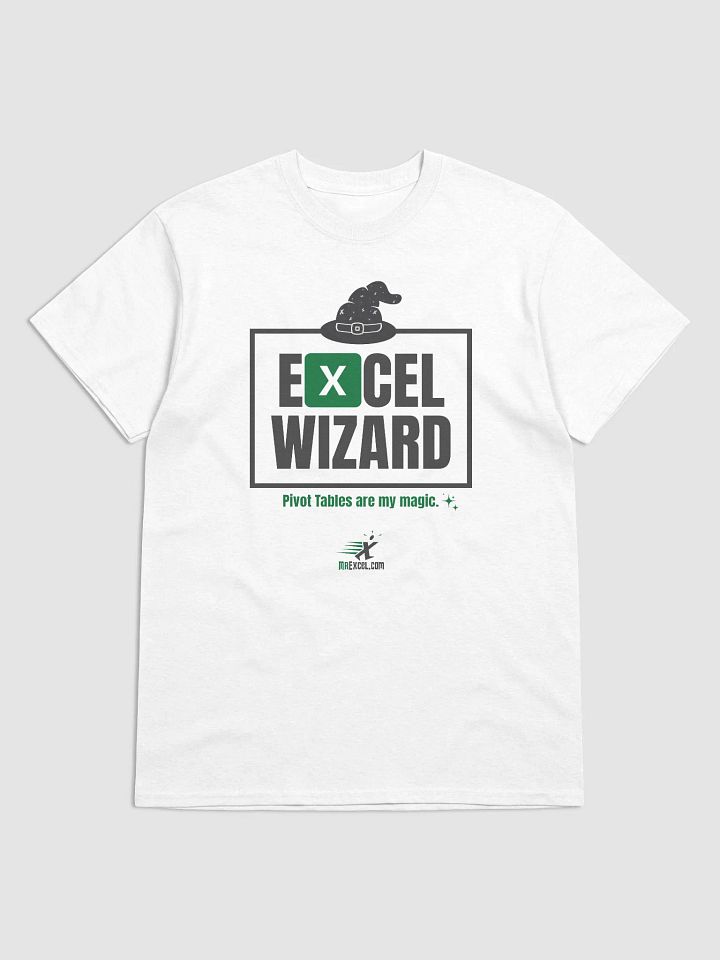Excel Wizard - White T-shirt product image (1)