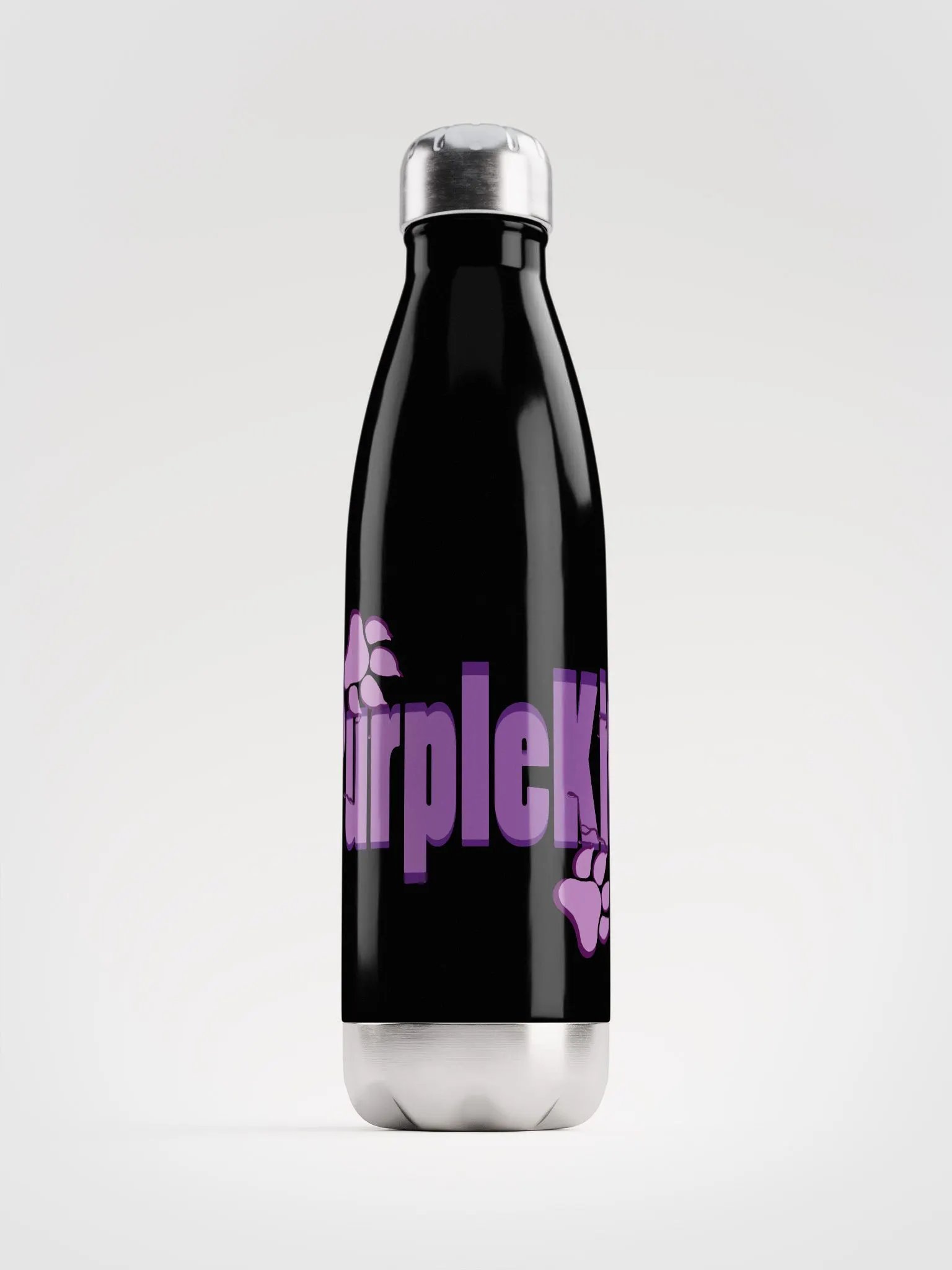 LilPurpleKitten Logo Water Bottle product image (1)