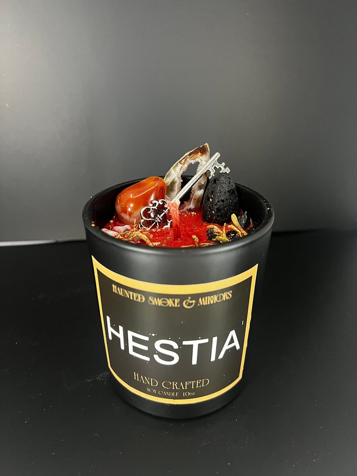 Hestia Crystal Deity Candle product image (1)