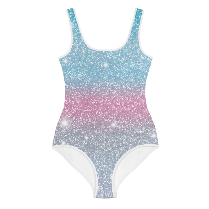 Glitter Unicorn Texture Design Youth Swimsuit (4) product image (1)