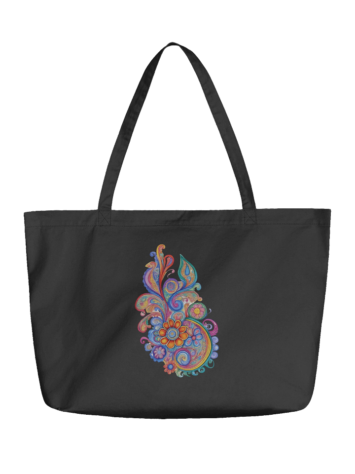 Paisley Bloom - Eco-conscious Organic Cotton Tote product image (1)