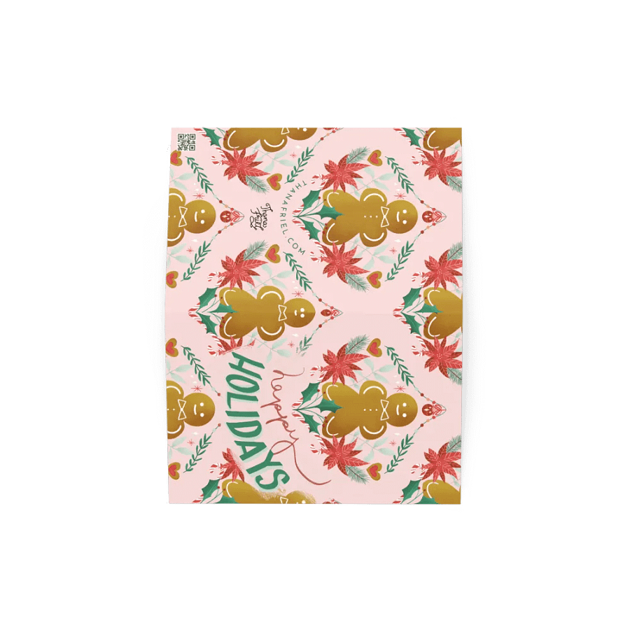 Gingerbread Man Greeting Card »Happy Holidays« product image (6)