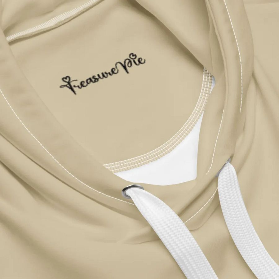 Plain Light Yellow Light Summer Unisex Recycled Polyester Heavyweight Premium Hoodie by Treasure Pie product image (9)