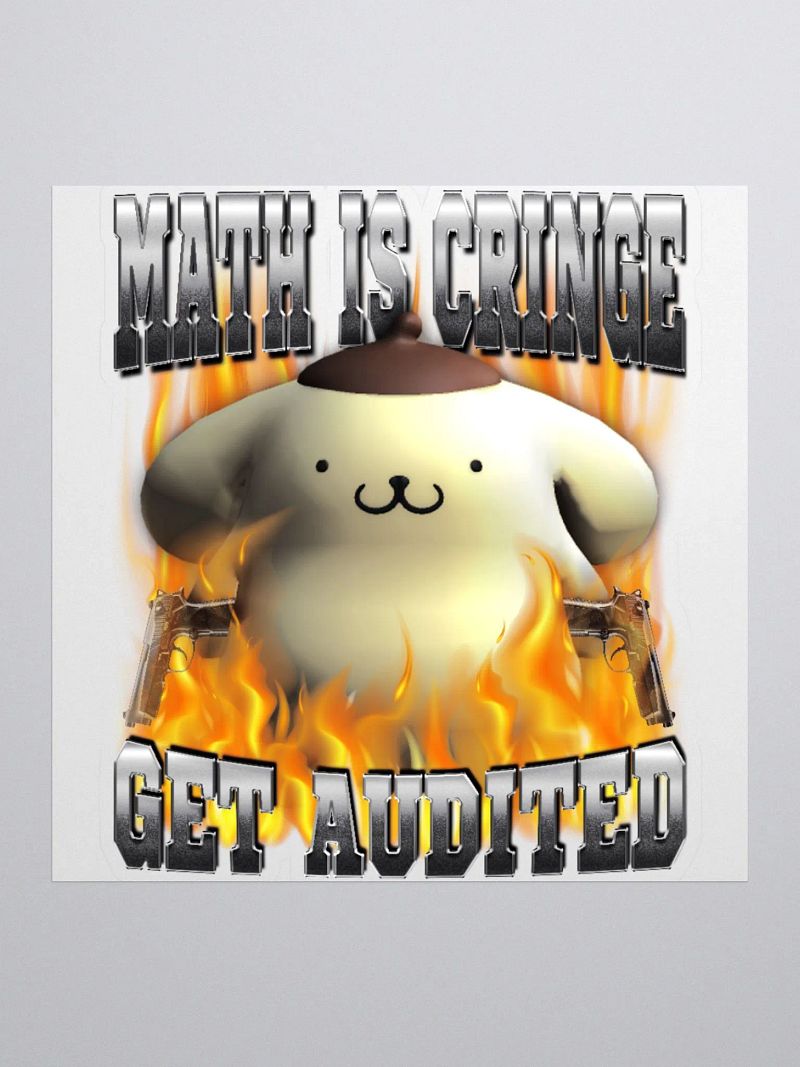 MATH IS CWINGE STICKER