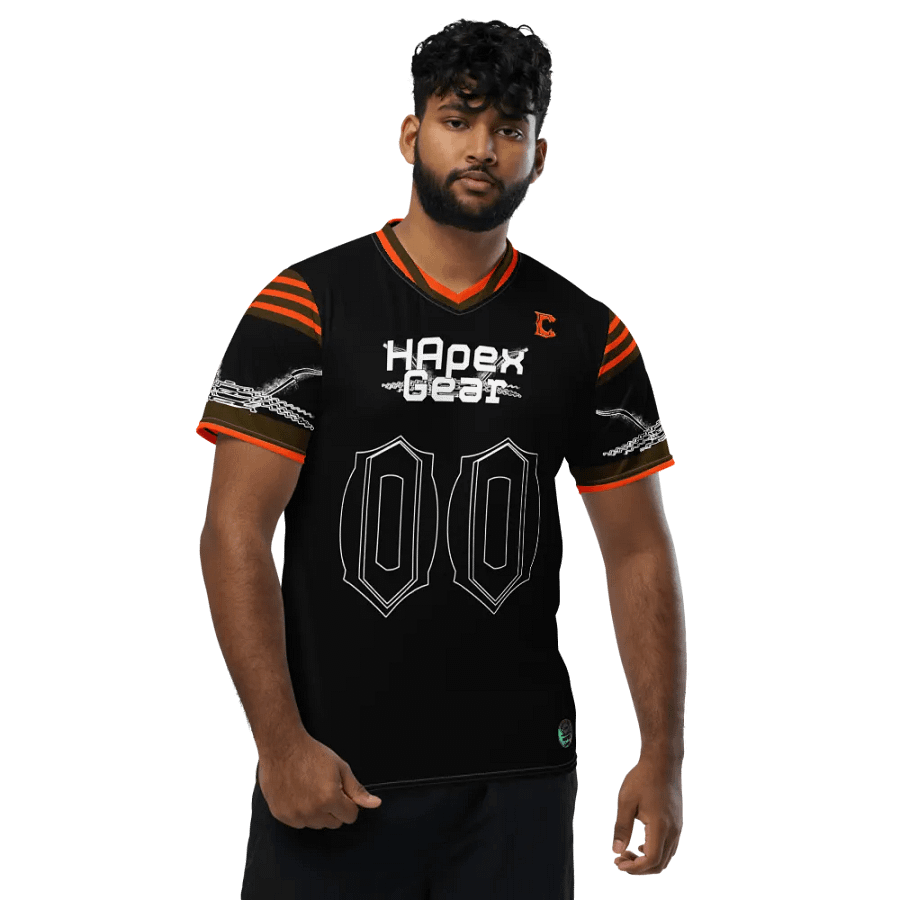 Capital UNCLE BUCK - Black - Recycled Unisex Sports Jersey - Black HApex Gear Black Logo product image (1)