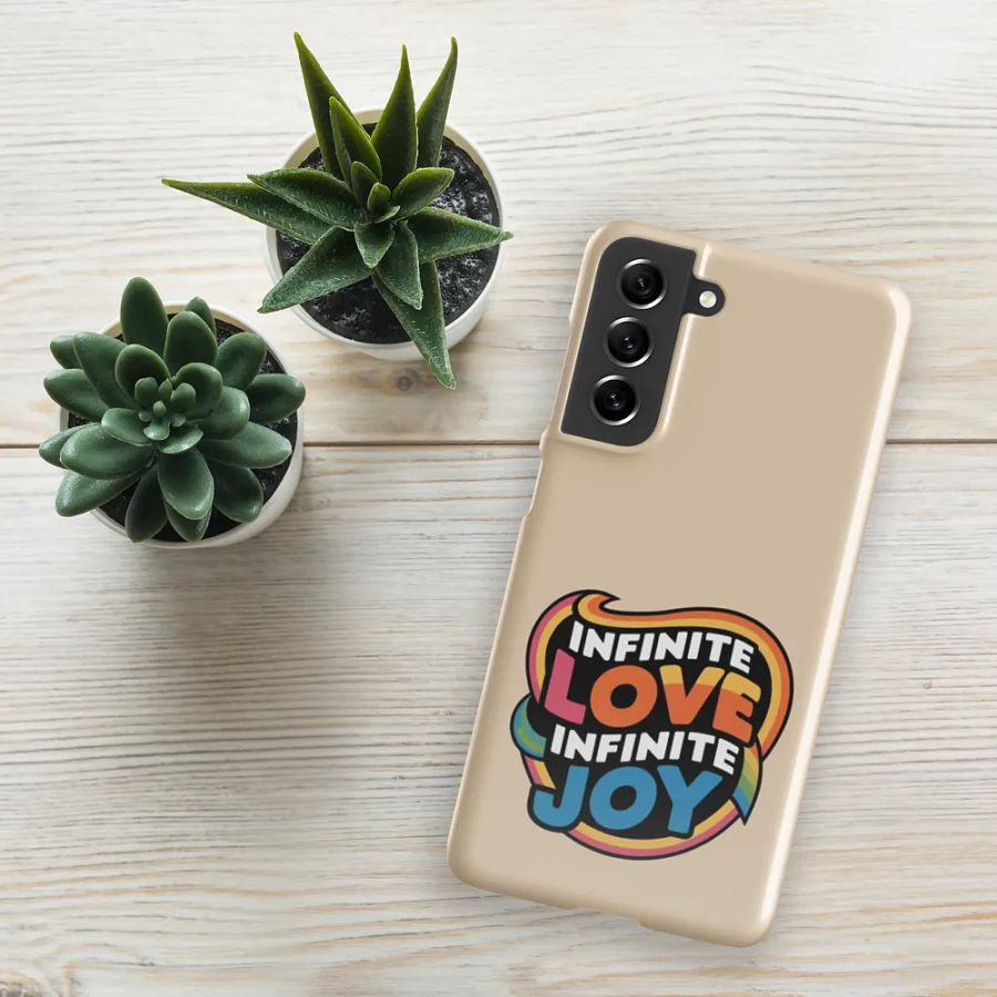Infinite Love Infinite Joy Snap Case for Samsung (Champagne) product image (5)