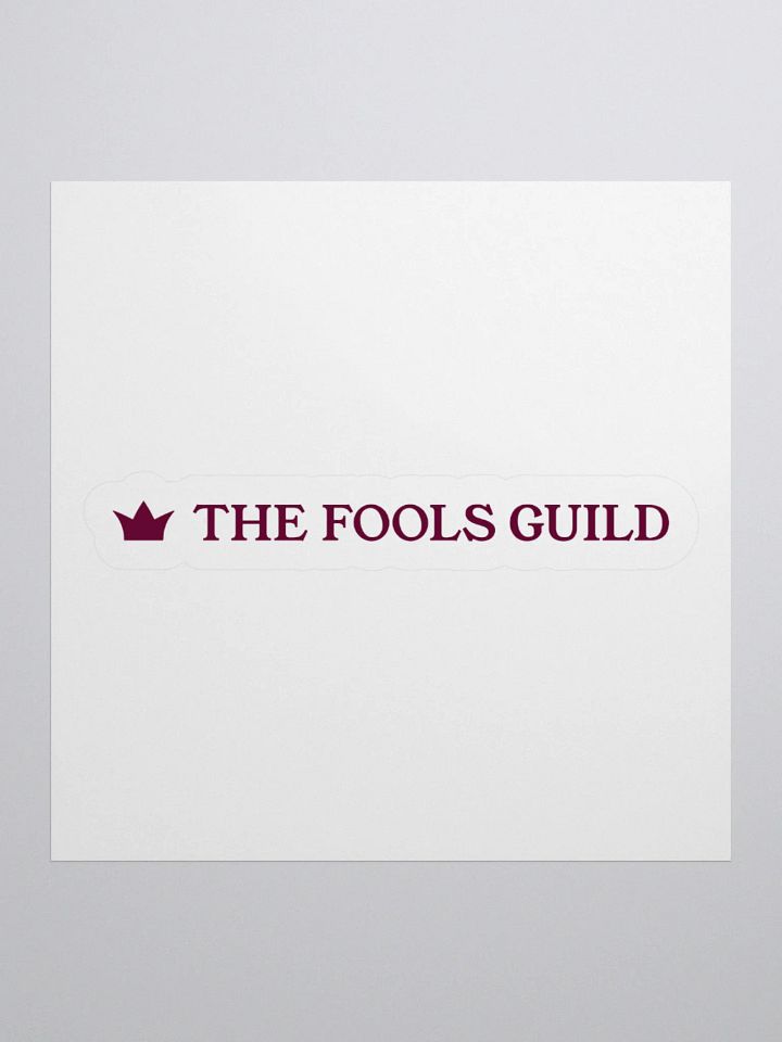 The Fools Guild Logo Sticker product image (1)