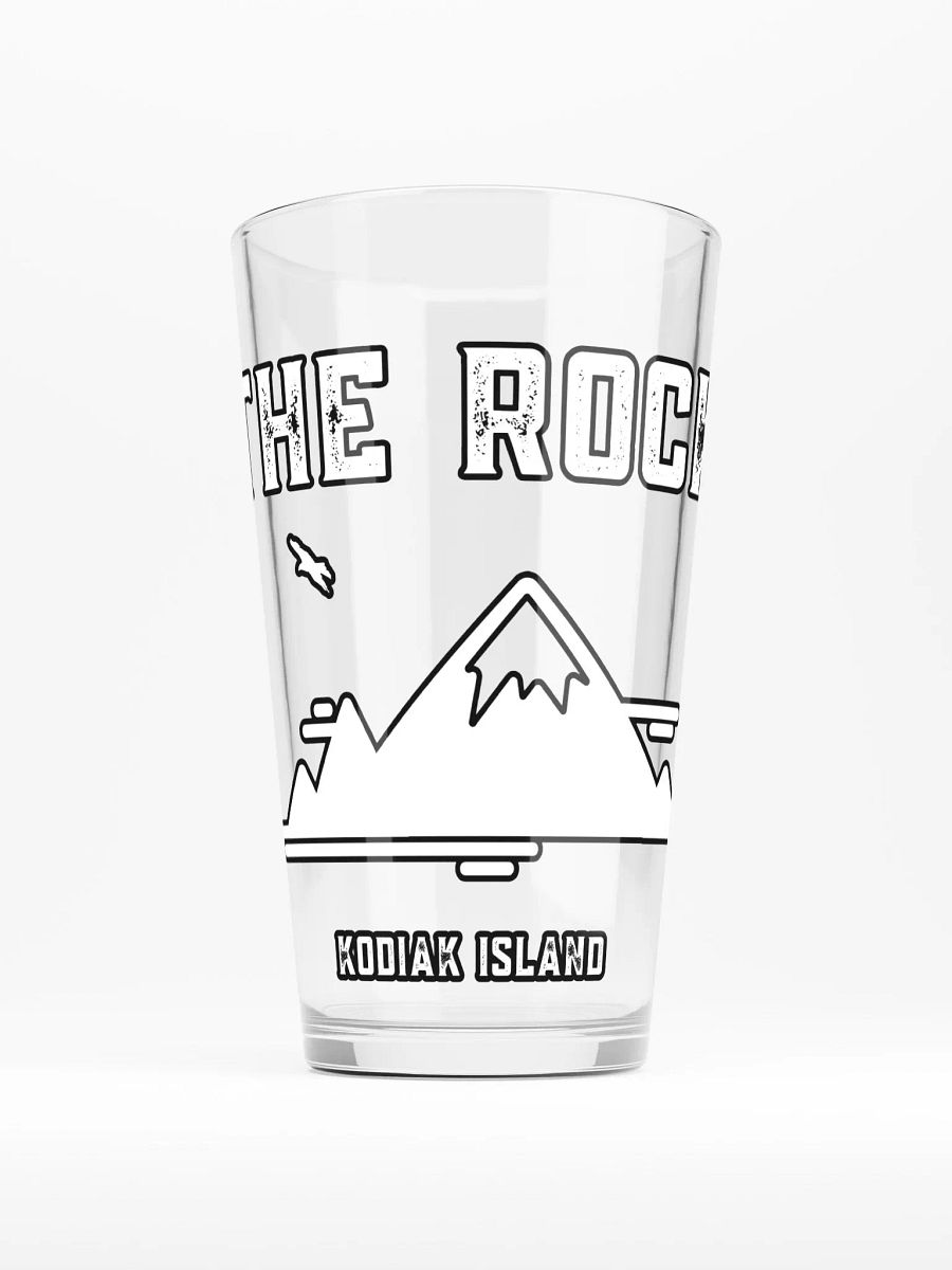 The Rock Pint Glass (White) product image (1)