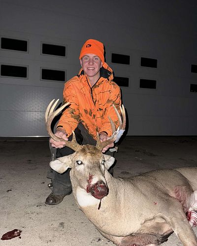 First one to hit the dirt for the boys this week! Teigan took down this beautiful buck this evening.
-
-
#deerhunting #deer #...