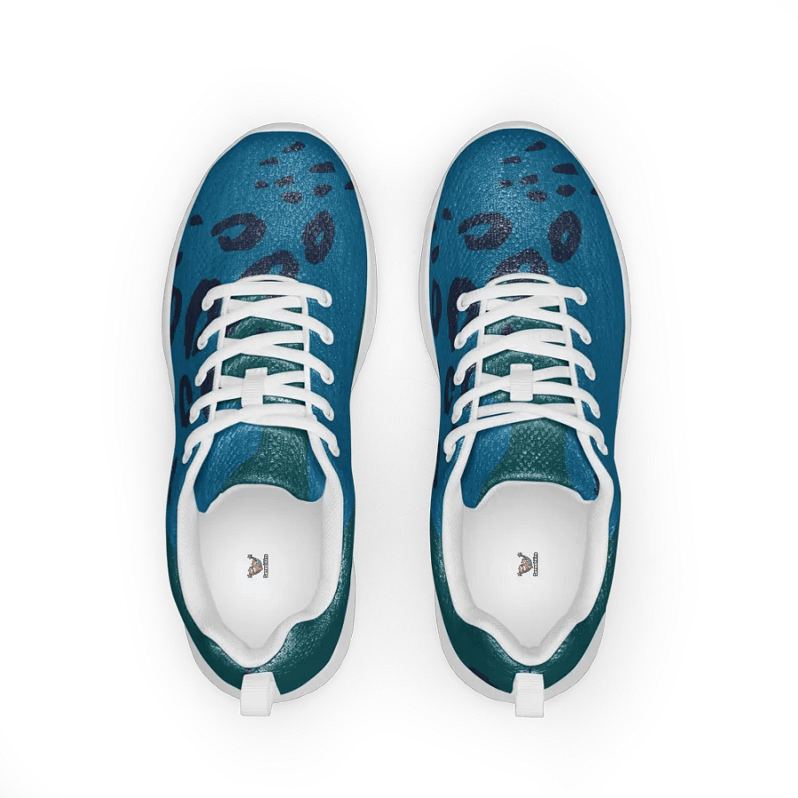 Teal Abstract Animal Print Women's Sneakers product image (3)