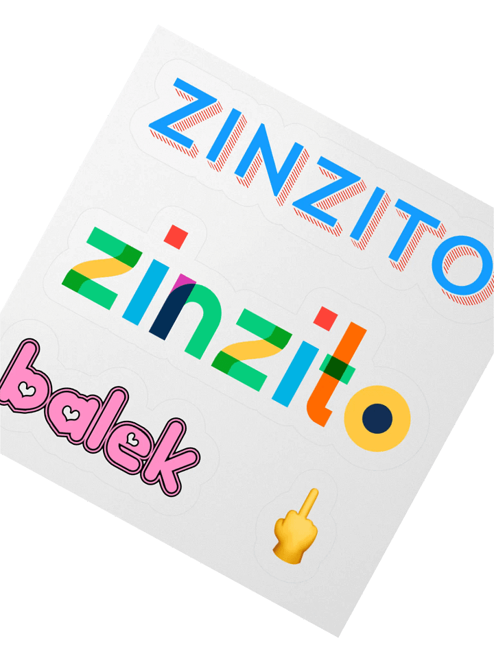 Zinzito balek • Middle Finger Edition Stickers Set product image (2)
