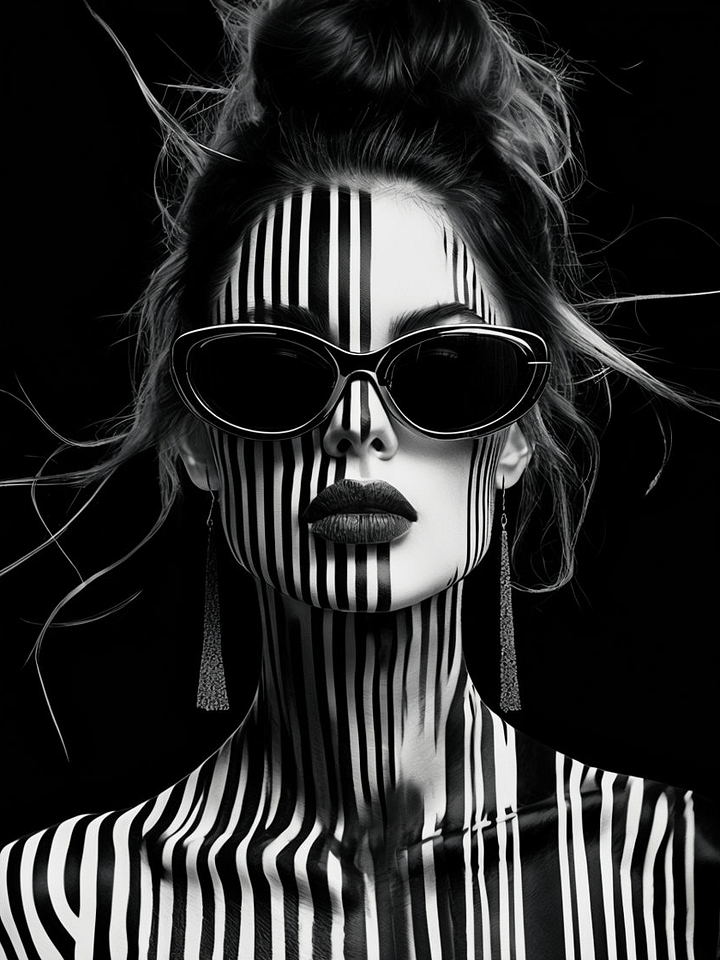 Striped Vision Framed Art Poster product image (1)
