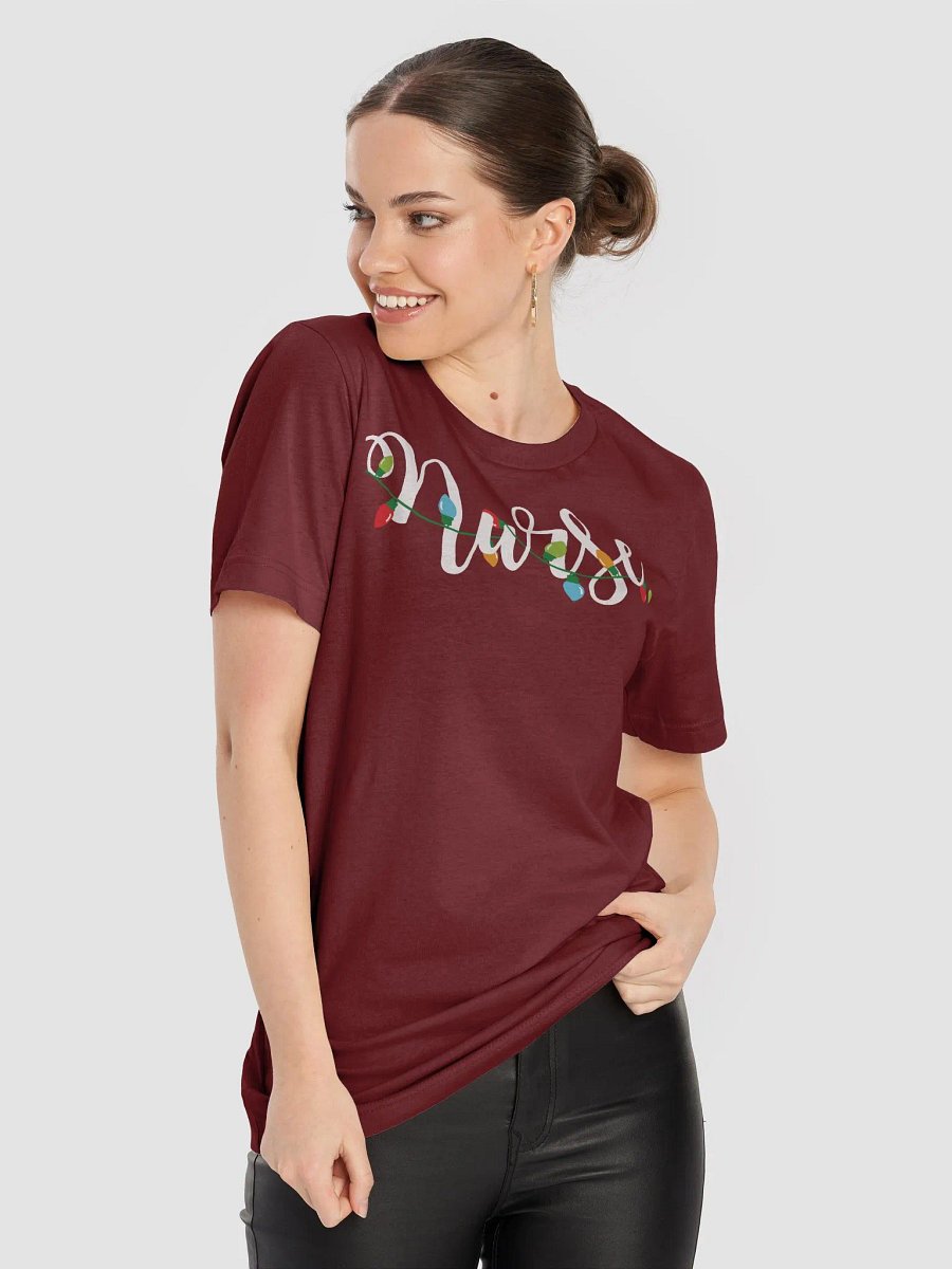 Festive Nurse Christmas Lights Tee product image (15)