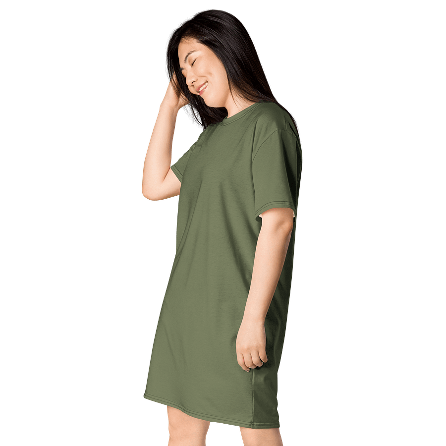 Oversized T-Shirt Dress - Vibrant Finch, Sizes 2XS-6XL product image (3)